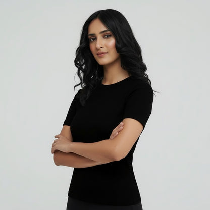 WOMEN'S KNITTED TEE