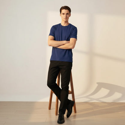 MEN'S TEXTURED CREW NECK TEE