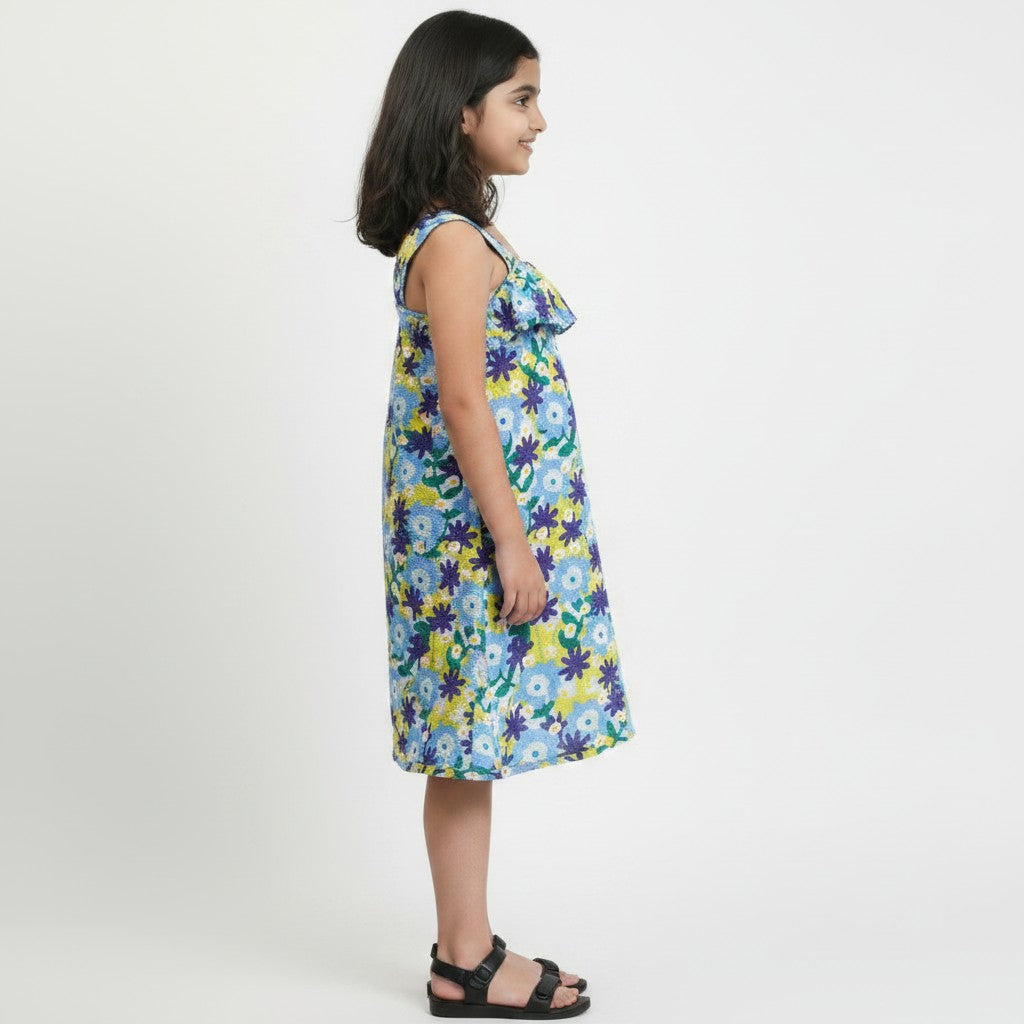 GIRL'S FLORAL SPAGHTTI TOP