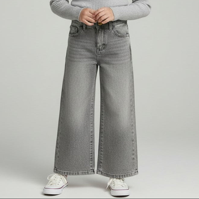GIRL'S FLARED DENIM BOTTOM