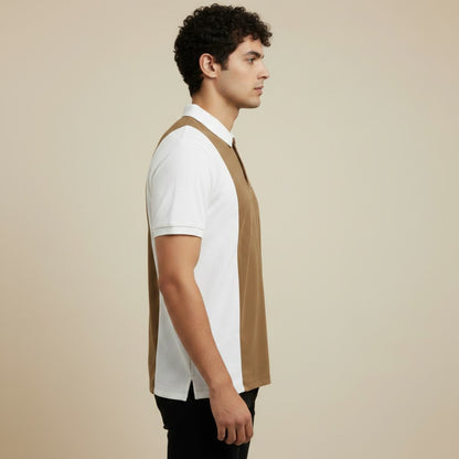 MEN'S PANELED POLO SHIRT
