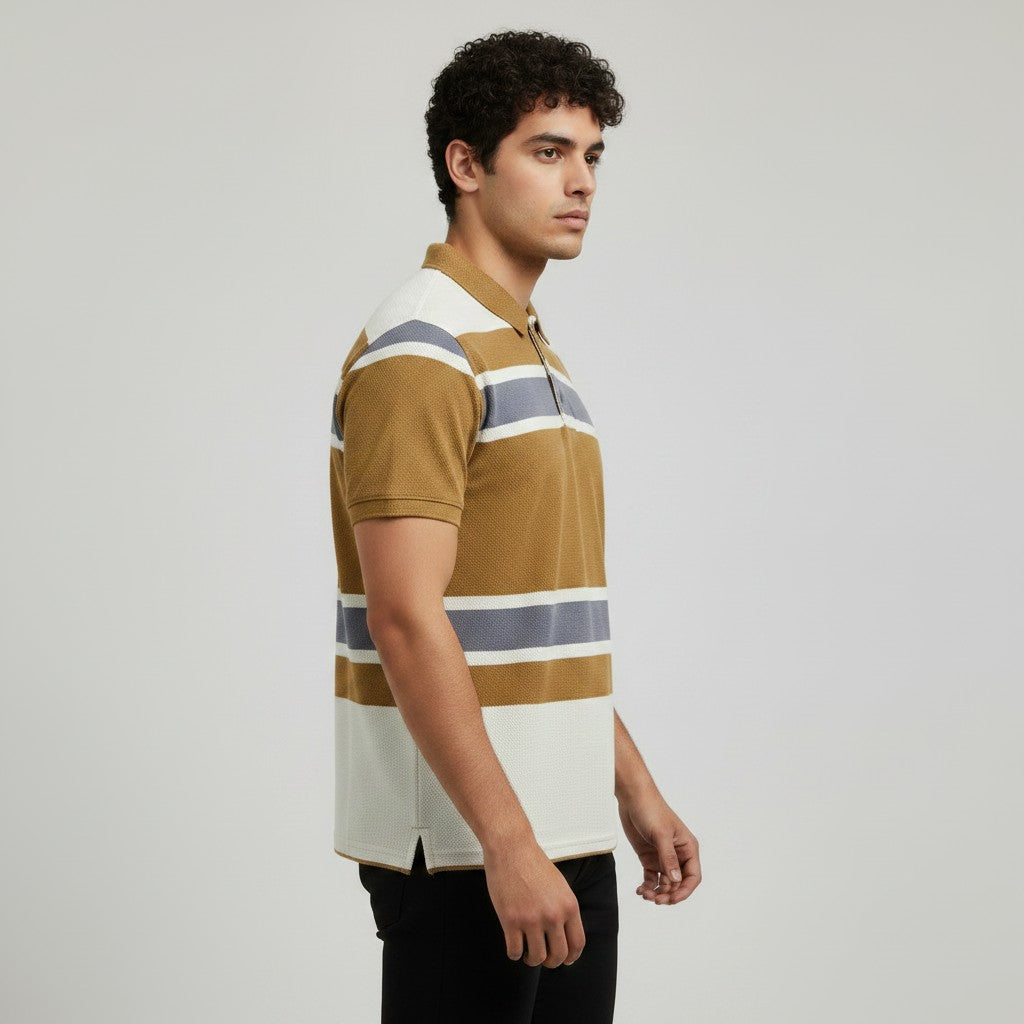 MEN'S STRIPER POLO SHIRT