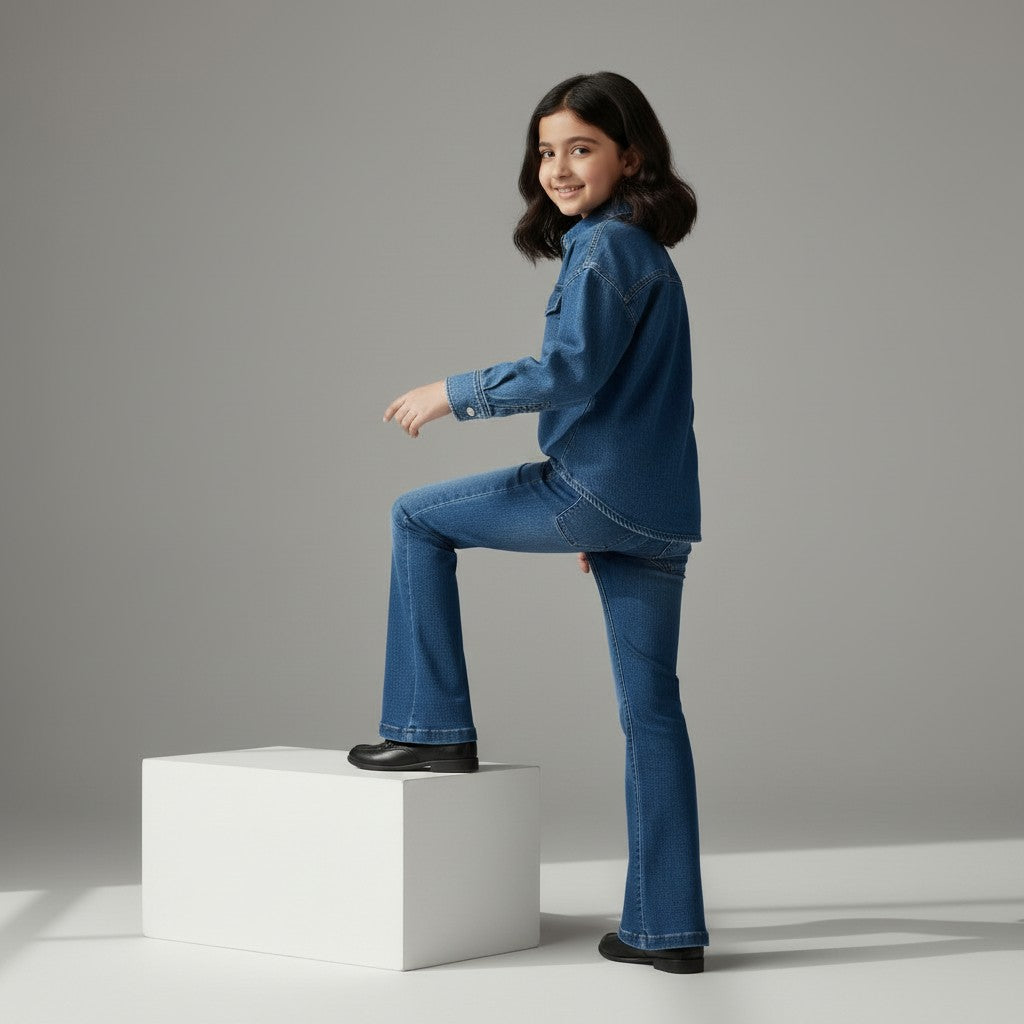 GIRL'S BOOTCUT DENIM BOTTOM