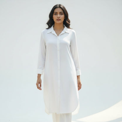 WOMEN'S BUTTON DOWN LONG DRESS