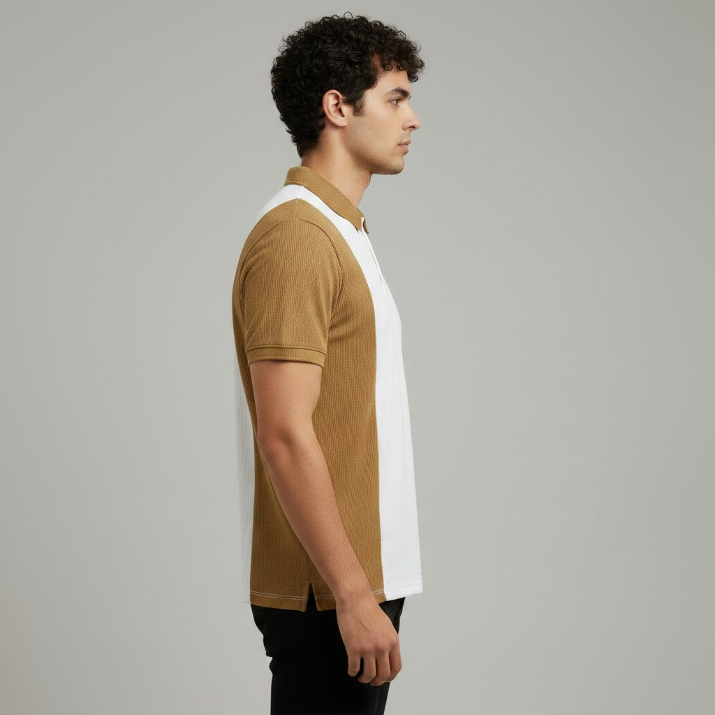 MEN'S PANELED POLO SHIRT