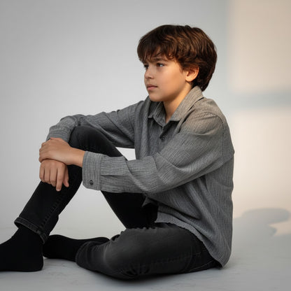 BOY'S CASUAL BUTTON DOWN SHIRT