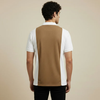 MEN'S PANELED POLO SHIRT
