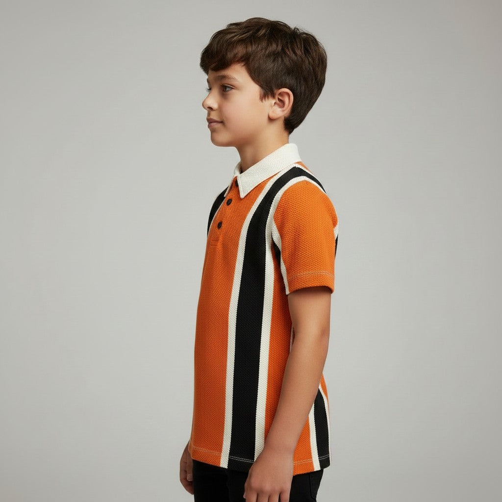 BOY'S STRIPED POLO SHIRT