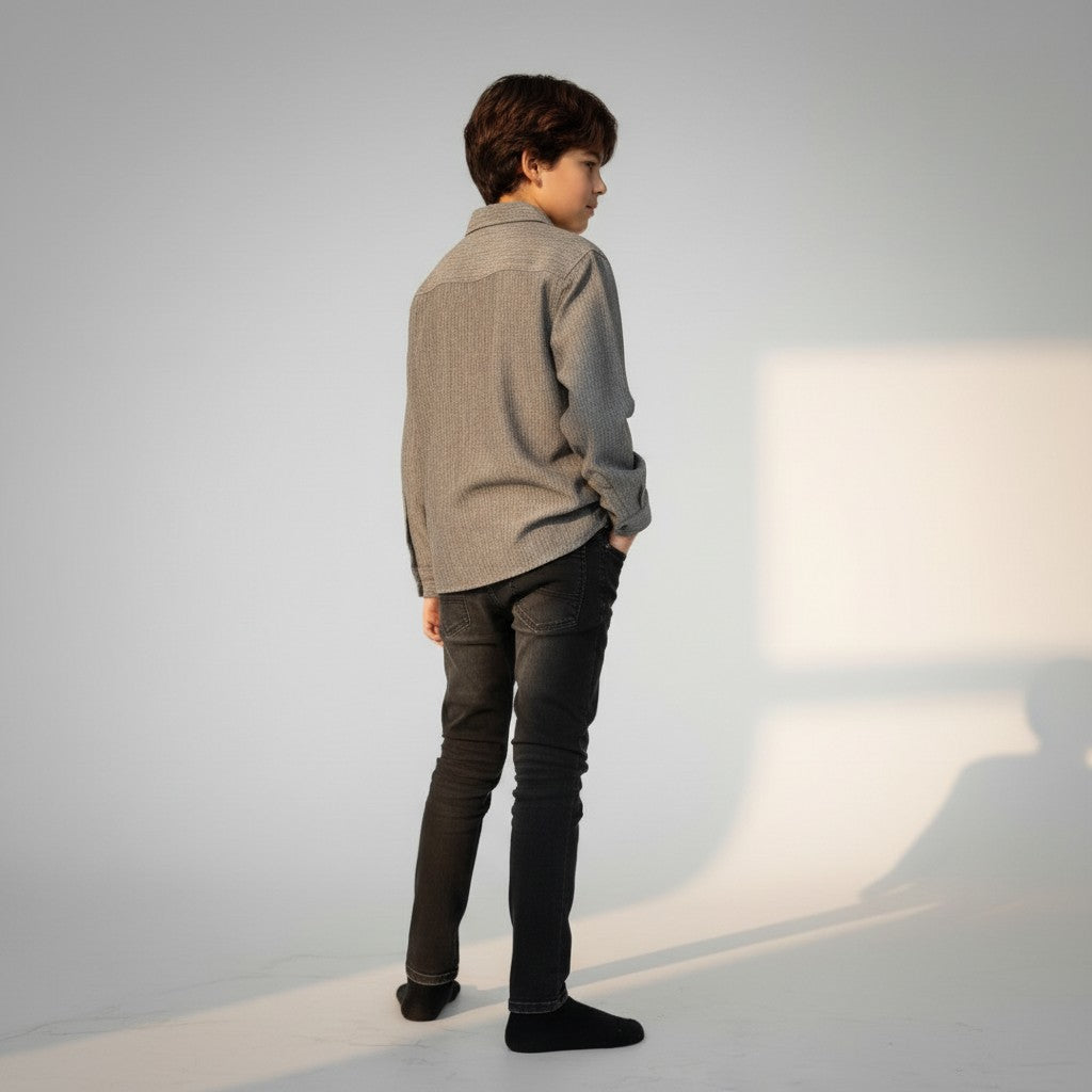 BOY'S CASUAL BUTTON DOWN SHIRT