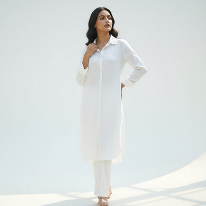 WOMEN'S BUTTON DOWN LONG DRESS