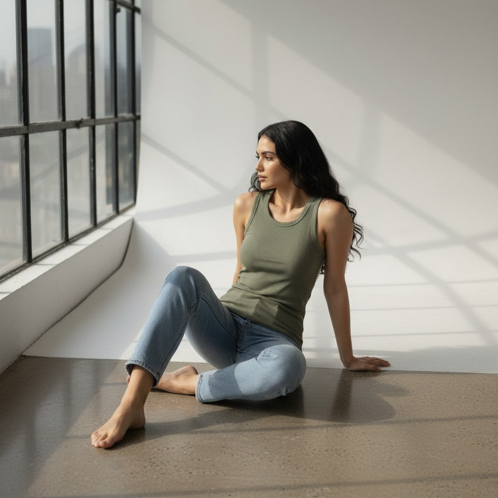 WOMEN'S KNIT TANK TOP