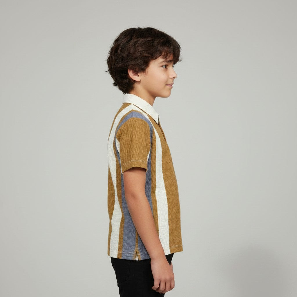 BOY'S STRIPED POLO SHIRT