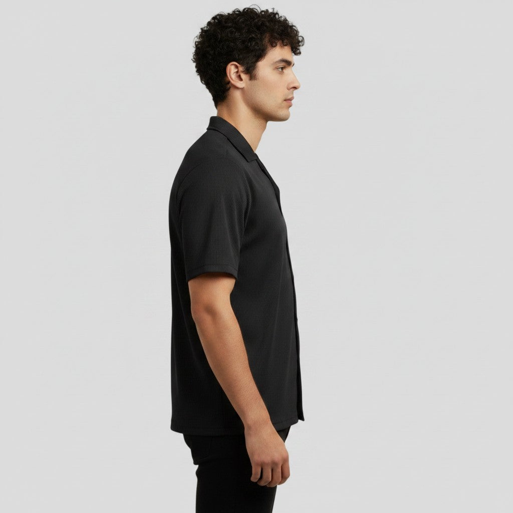 MEN'S TEXTURE BUTTON DOWN SHIRT