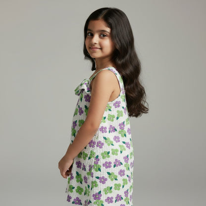 GIRL'S FLORAL SPAGHTTI TOP