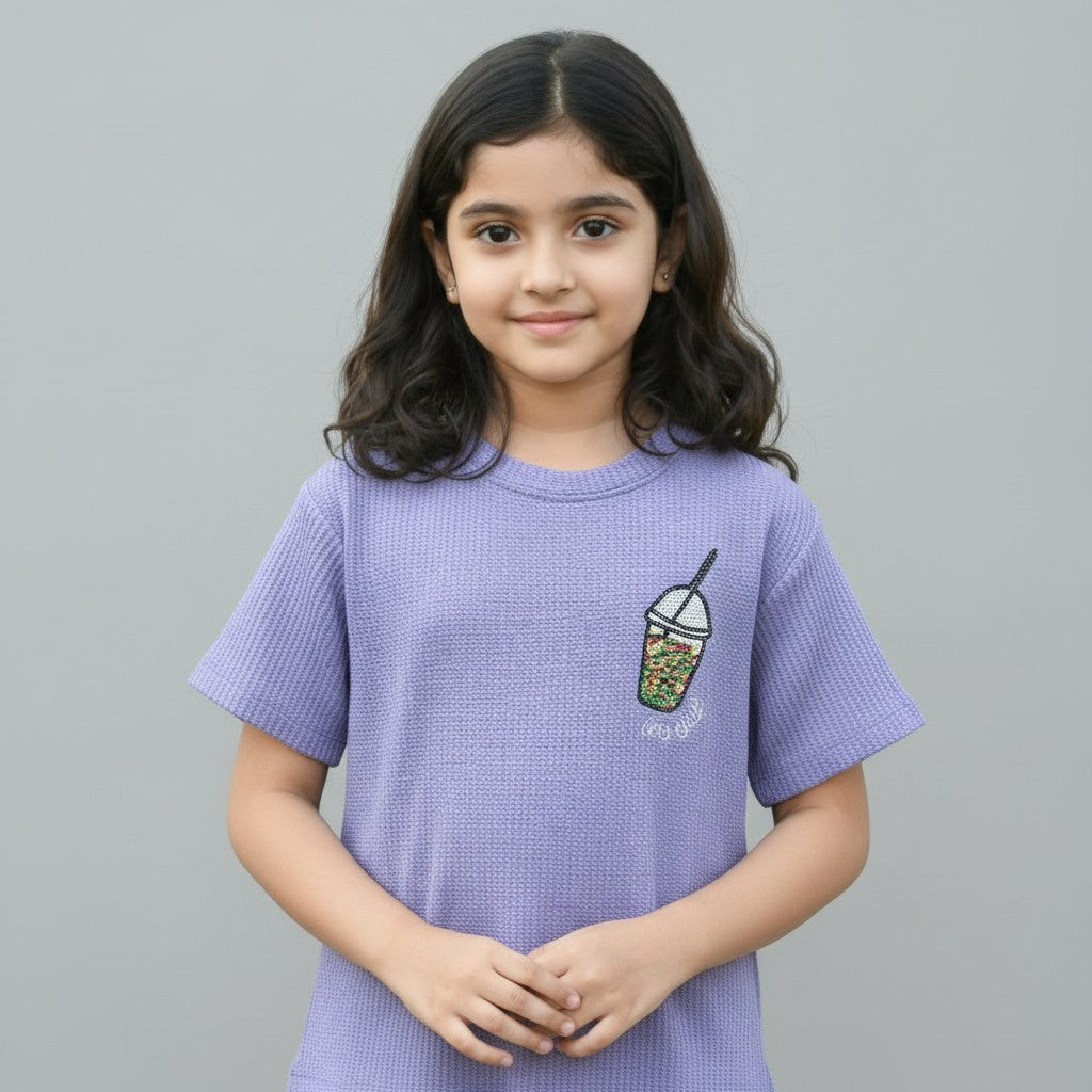 GIRL'S KNIT T-SHIRT