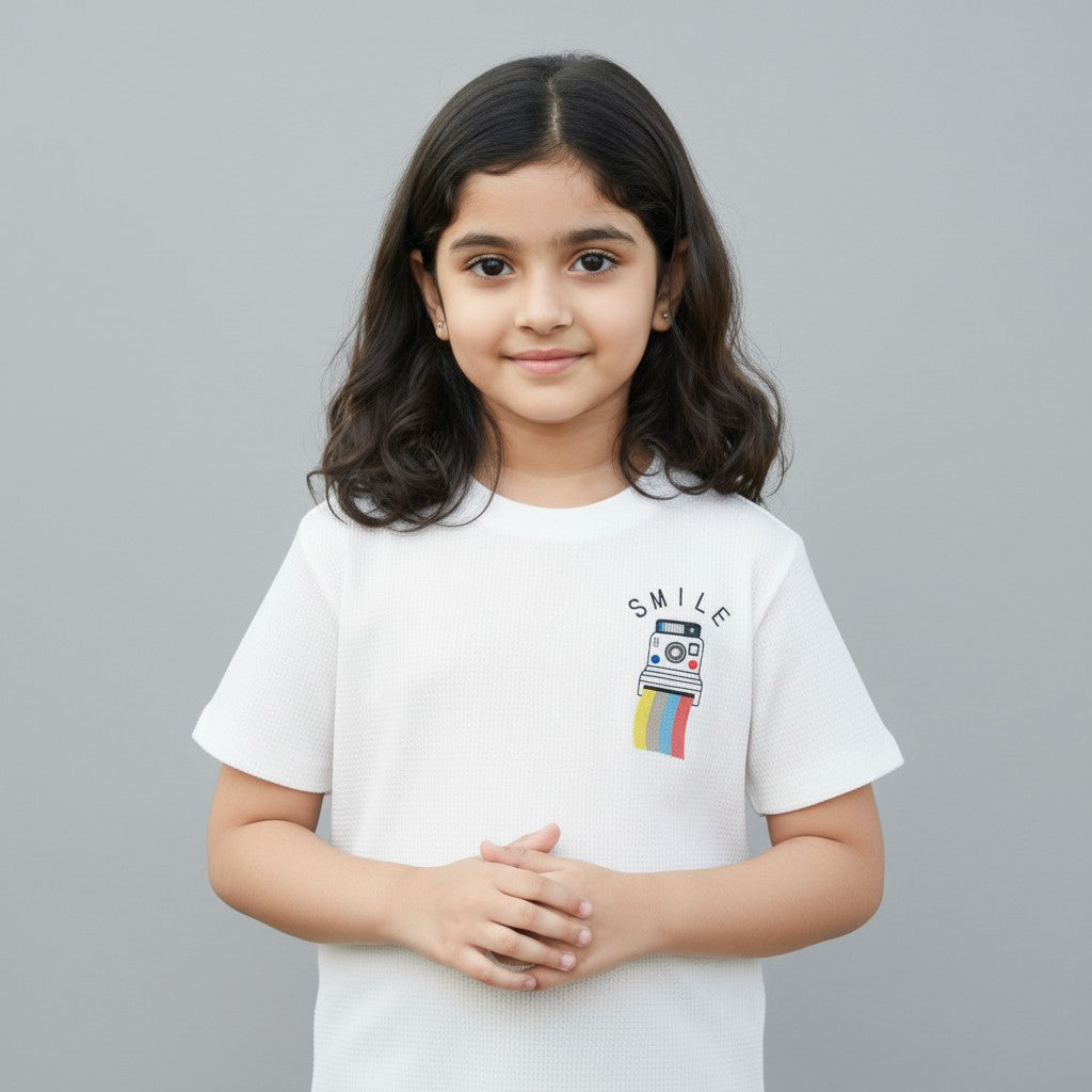 GIRL'S KNIT T-SHIRT