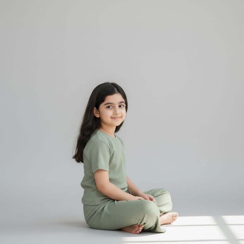 GIRL'S KNIT TROUSERS