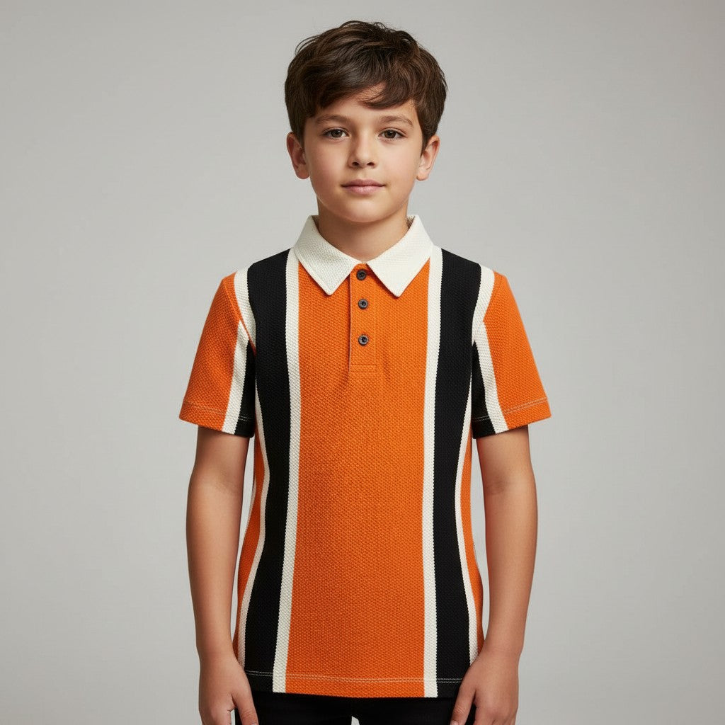 BOY'S STRIPED POLO SHIRT