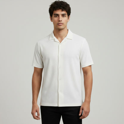 MEN'S TEXTURE BUTTON DOWN SHIRT