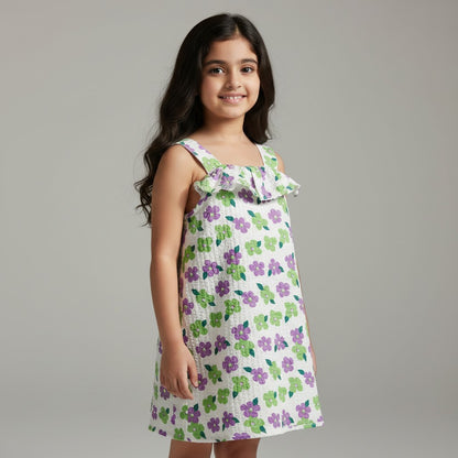 GIRL'S FLORAL SPAGHTTI TOP