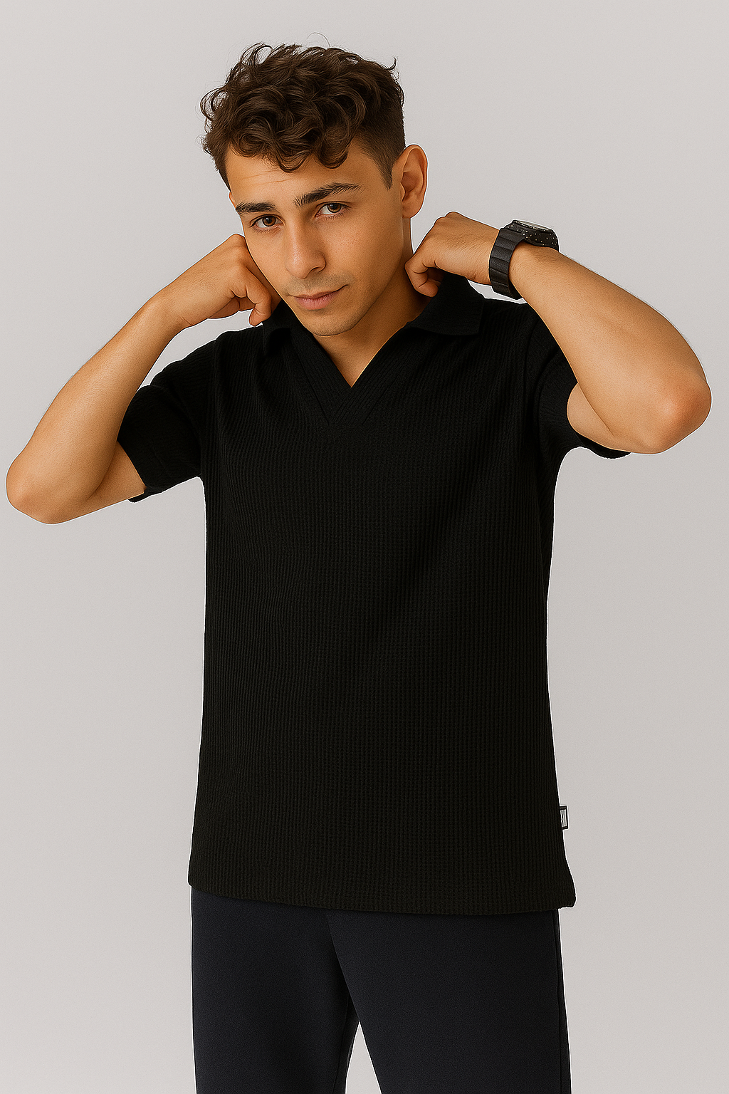 MEN'S JOHNNY COLLAR POLO