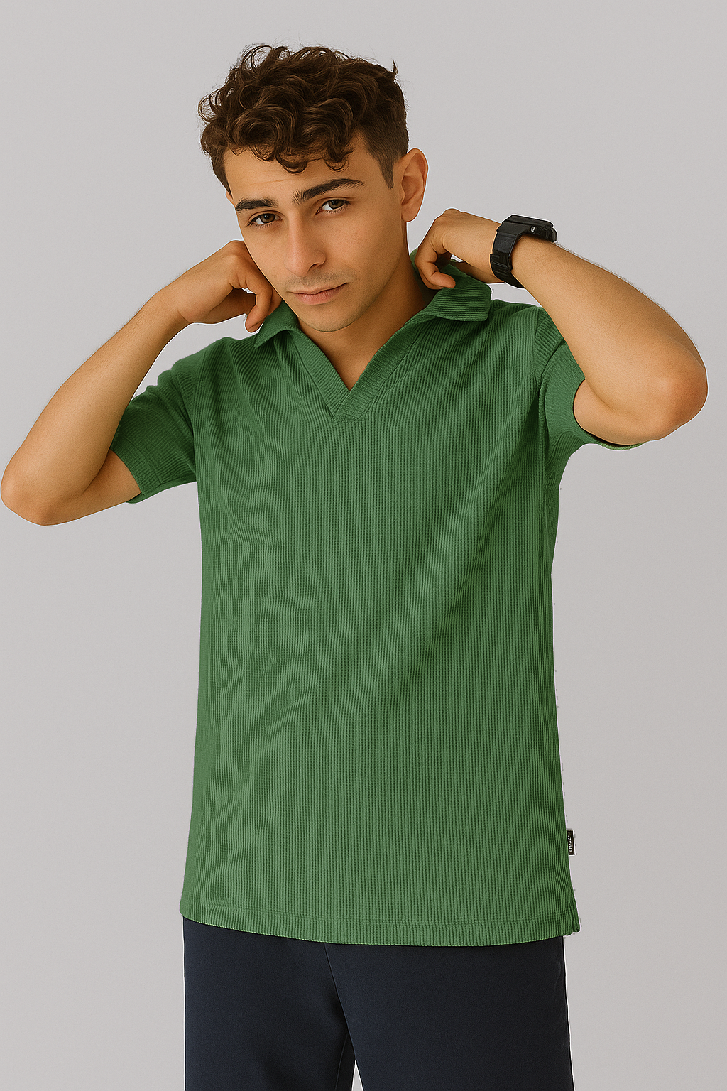 MEN'S JOHNNY COLLAR POLO