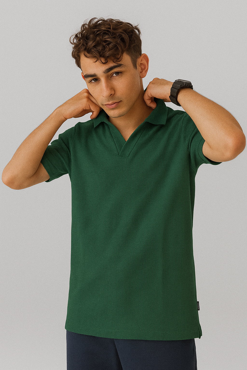 MEN'S JOHNNY COLLAR POLO